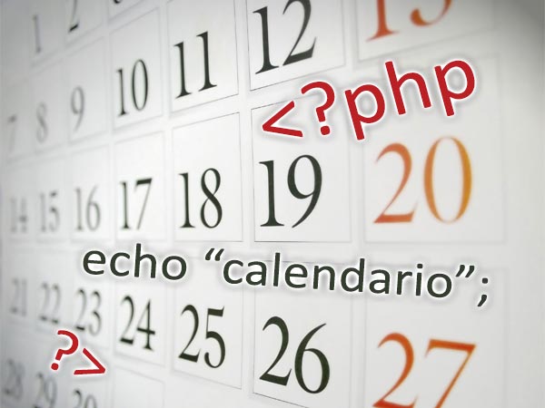 Calendario dinamico in php